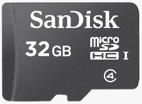Tarjeta de Memoria Sandisk Micro SD 32 GB.